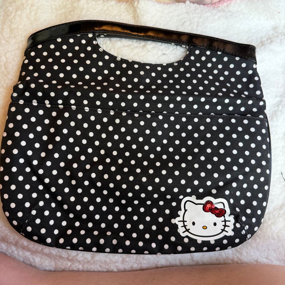 Hello kitty polka dot purse